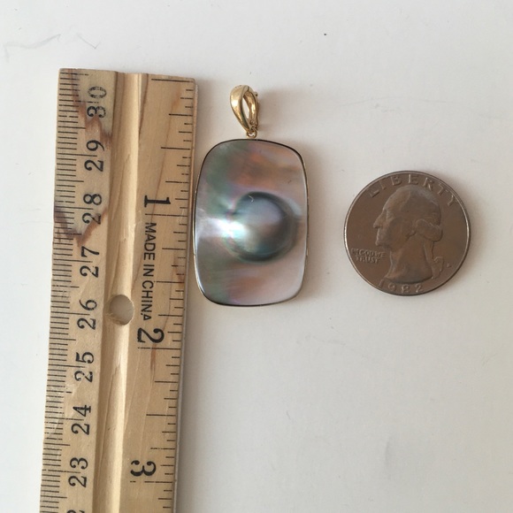 ***SOLD*** 14k SoSea Mabe pearl enhancer pendant - Picture 8 of 9